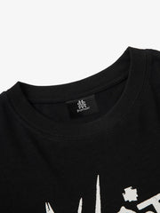 Hip-Hop Punk Faux Two-Piece Long-Sleeved T-Shirt - 2457