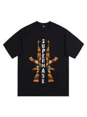 Original Funny AK Graphic Print T-shirt