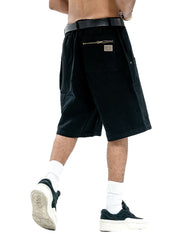 Retro Structured Design Cargo Shorts