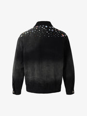 Spray-dyed Gradient Multi-layered Print Jacket