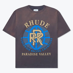 RHUDE Paradise graphic-print cotton-jersey T-shirt
