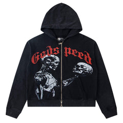 Godspeed Mankind vs Ai Zip Up Hoodies