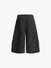 Vintage Camouflage Denim Jorts
