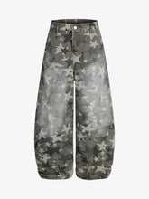 Camouflage Machete RO Star Wide-Leg Jeans