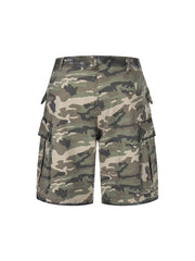 Camouflage Badge Cargo Shorts