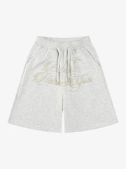 Retro Beaded Letter Shorts