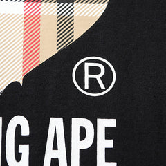 Bape Plaid Ape Head by Bathing Ape Tee