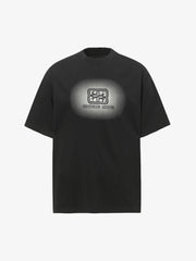 Patch Embroidery Spray Painting Gradient T-shirt