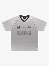 Jersey Loose Satin Reflective Personality T-shirt