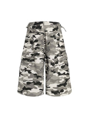 Camouflage Multi-pocket Cargo Jorts - 2429