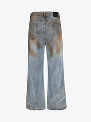 Retro Distressed Dirty Jeans
