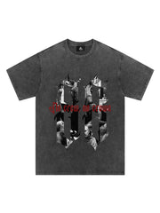 Original Photograph Letter Oversized Graphic T-Shirt