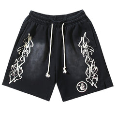 Hellstar Graffiti Washed Shorts