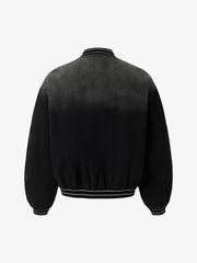 Gradient Bleached Technical Baseball Jacket