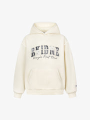 Heavy Lace Check Patch Embroidered Hoodie