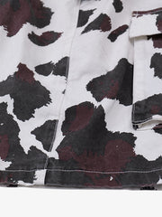 Retro Cow Camouflage Work Shorts