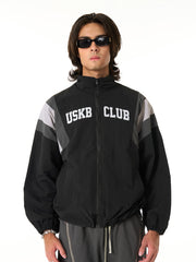 Thesupermade Patchwork Contrasting Windbreaker Jacket