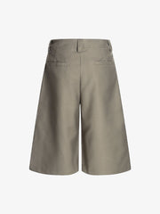 Deconstructed Pleated Pendant Casual Jorts