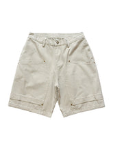 Retro Structured Design Cargo Shorts