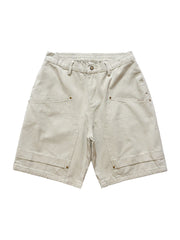 Retro Structured Design Cargo Shorts