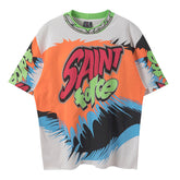 SAINT MICHAEL Graphic-Print Cotton T-Shirt
