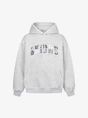 Heavy Lace Check Patch Embroidered Hoodie