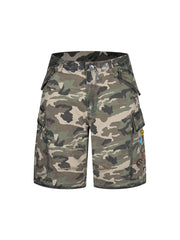 Camouflage Badge Cargo Shorts