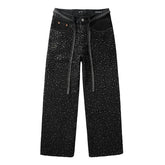 Purple Brand Crystal Diamond Jeans #9128