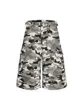 Camouflage Multi-pocket Cargo Jorts - 2429