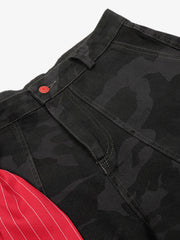 Vintage Camouflage Denim Jorts