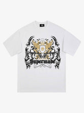 Crown Print Studded Short Sleeve T-shirt