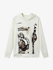 Thesupermade Line Painted Character Hoodie