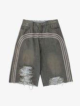 Ripped Dirty Dyed Stripped Jorts