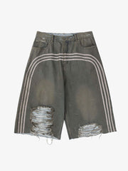 Ripped Dirty Dyed Stripped Jorts