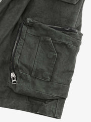 Heavy Tie Dye Multi Pockets Washed Shorts - 2088