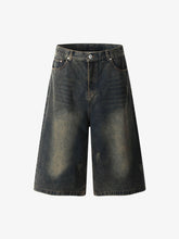 Classic Vintage Washed Denim Jort - 2393