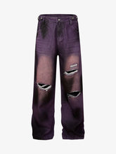 Street Ripped Dirty Dye Jeans