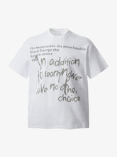 Fun Phantom Letter Print T-shirt