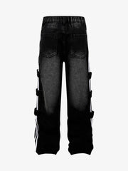 Street Stripe Paneled Work Jeans