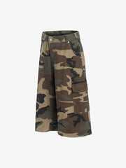 Camouflage Multi-Pocket Cargo Jorts