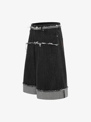 Cleanfit Raw Edge Denim Short