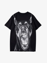 Thesupermade 3D Printed Doberman Dog Head Hip Hop T-shirt - 2063