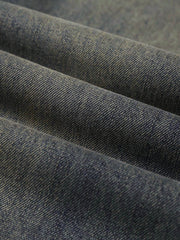 Washed Dirty-Dye Straight Jeans - 2352