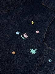 Fun Embroidered Barrel Jeans