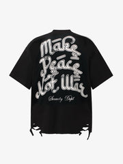 Graffiti Letters Devil Design Graphic T-Shirt
