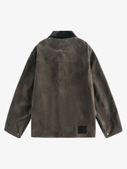 Retro Suede Detroit Motorcycle Jacket