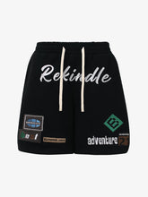 Street Graphic Drawstring Shorts