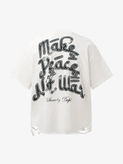 Graffiti Letters Devil Design Graphic T-Shirt