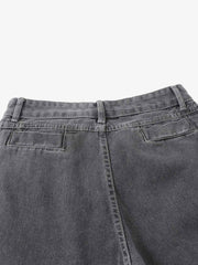 Washed Gradient Flared Jeans