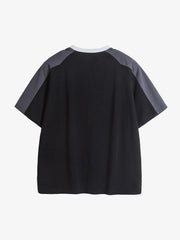 Thesupermade American Retro Patchwork Print T-shirt